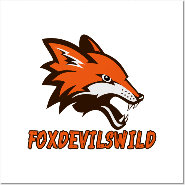 Foxdevilswild - Denglisch Joke Wall Art by DenglischQuotes